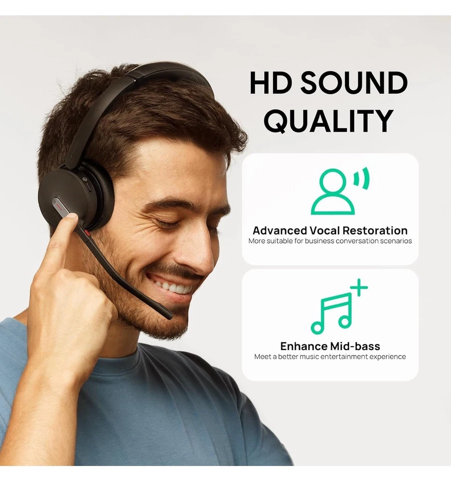 Yealink BH70 MS TEAMS Bluetooth Wireless Mono Headset with BT51 USB-A - Image 2 of 4