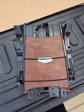 New 2015-2017 Escalade Center Console Storage Cupholder Trim Wood Choccachino 16