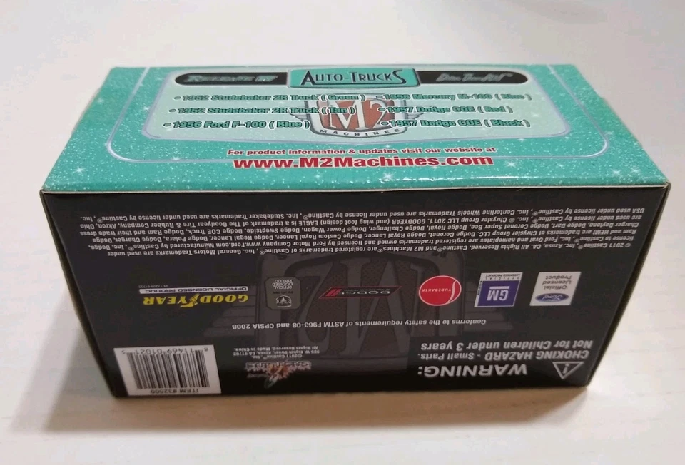 M2 Machines Auto Trucks Premium 1957 Dodge COE Work R17 #11-12 Black 1:64 R - Image 3 of 4