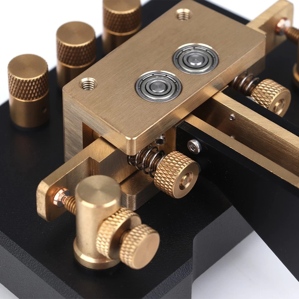 MK-03 Brass Portable CW Morse Code Key Telegraph Key for Ham Radio Operators US - Image 4 of 4