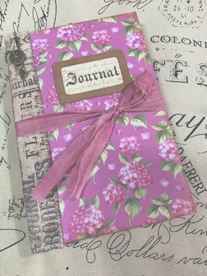 Junk Journal Vintage Style Junk Journal Ephemera Tagebuch rosa 