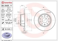 BREMBO 2x Bremsscheibe hinten Ø272 mm Voll für VW T-ROC A11 1.5 TSI 1.0 Skoda