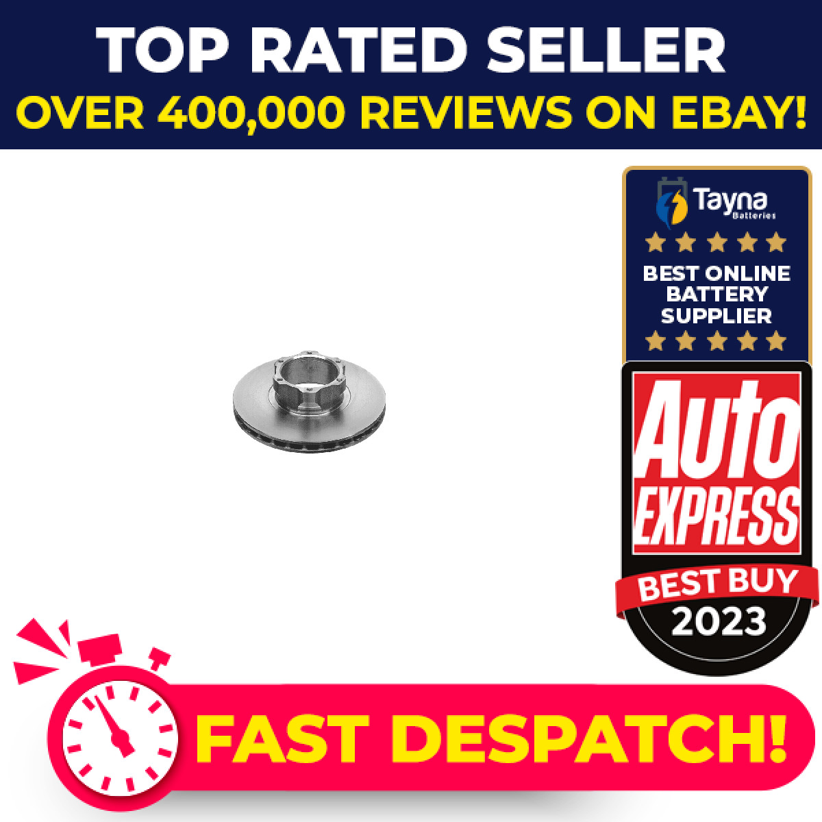 2x CV Brake Discs Pair Vented fits MERCEDES VARIO 668, 670 2.9D Front 96 to 10