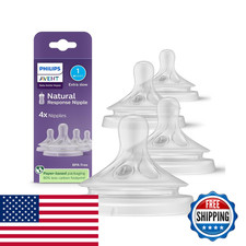 Philips Avent Natural Response Nipples Extra Slow Flow Flow 1 4-Pack Scy961/44