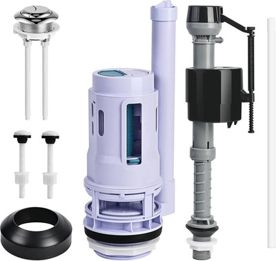 3-Inch Dual Flush Valve & Fill Valve Replacement Kit for 2-Piece Toilets, Comple