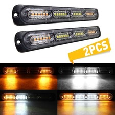 24LED Car Truck Emergency Warning Beacon Hazard Flash Strobe Light Amber/White D
