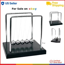 Newton's Cradle Balance Balls Science Gadget Office Desk Decor Physics