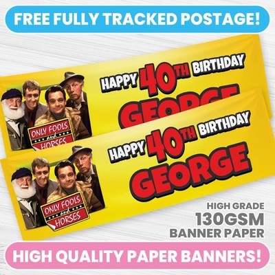 PERSONALISIERT NUR NARREN & PFERDE BANNER BELIEBIGER NAME PARTY FOTO BANNER