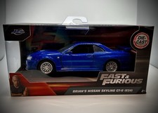 Fast  Furious Nissan Skyline GT-R R34 Die-Cast Model