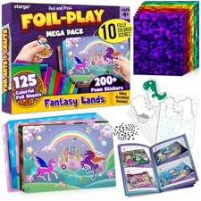 Stargo 10 Scene Pack - Foil Creative Art Kit for Kids - Fun Craft Set