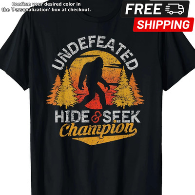 Premium Soft Cotton Sasquatch Peekaboo Shirt | 100% Cotton Comfortable Men's Tee