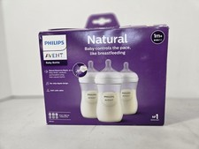 Philips Avent Natural Baby Bottle With Natural Response Nipple Pink 9oz 3pk