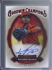 2020 Upper Deck Goodwin Champions Auto Wander Franco #A-WF Auto
