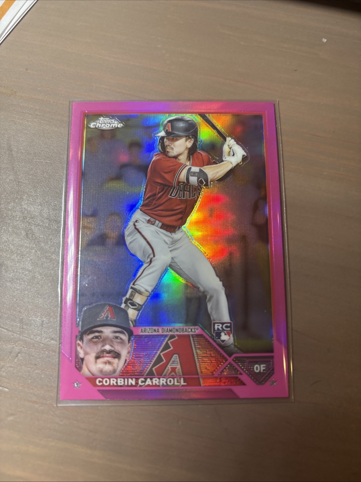 2023 Topps Chrome - Corbin Carroll #95 Pink Refractor (RC)