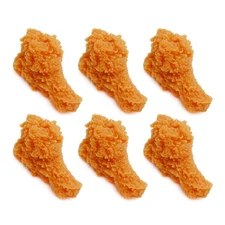 6 PCS Artificial Chicken Legs, Fake Fried Chicken Model, Lifelike Food Props