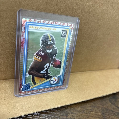 2025 Panini Donruss Optic - Kaleb Johnson #232 One Hundred Prizm