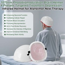 1070nm Red Infrared Therapy PBM Helmet 280 Diodes for Stroke  TBI Recovery Care