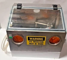 Stainless Steel Micro Sand Blasting Blast Glove Box American Made USA