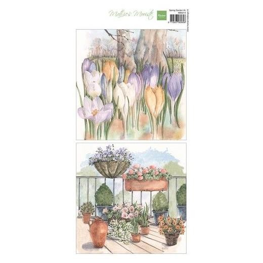 Marianne Design XL Cardtoppers Sheet - Mattie‘s Spring Garden XL MB0214