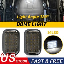 2X For 2015-2024 Ford Transit 150 250 350 Van Interior LED Dome Light Cargo Area