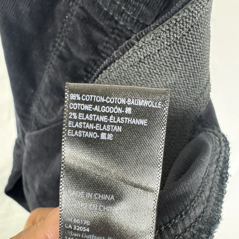 Calça We the Free Veludo Flared Tamanho 27 Curta Preta Boêmia Pull On - Imagem 4 de 4