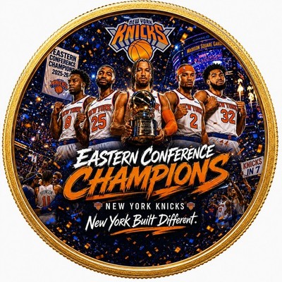 New York Knicks 2026 NBA Eastern Conference Champions Coin