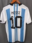Lionel Messi Signed Argentina World Cup Soccer Jersey AUTO BAS Beckett Sz L