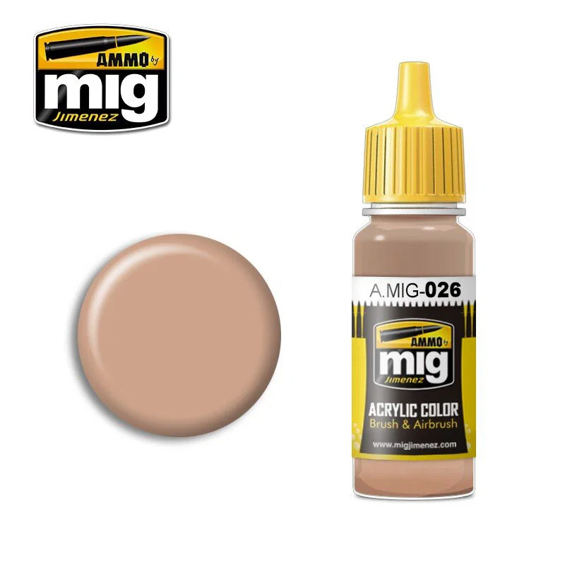 Ammo MIG 026 - Acrylic Paint (17ml) - Sand Brown