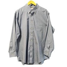 Brooks Brothers Madison Blue Pattern Cotton Non-Iron Button Down Shirt 17-34