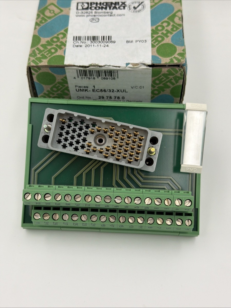 PHOENIX CONTACT UMK-EC56/32-XUL TERMINATION BOARD 2975780 | eBay