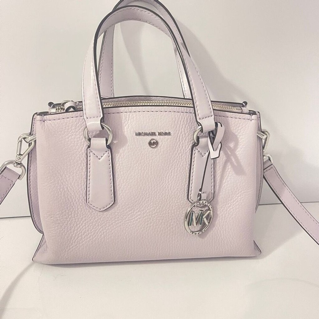 Michael Kors Camille Small Satchel & Wallet Set Lavender Mist Purple thumbnail 10