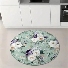 140cm 140cm1 Flannel Floor Mat, Wedding Anniversary Celebration Theme, Anniversa