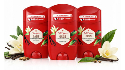 Old Spice Oasis Deodorant Vanilla Amber Fresh Clean Duft Anti-Flecken 50ml x3