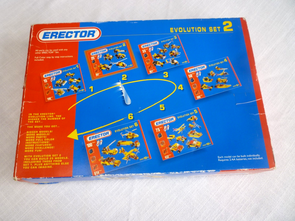 Vtg 90s Meccano Erector Evolution Set 2 w/Box Nr Complete Minus 1