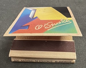O Smatch Matches Portugal Wooden Geometric Colorful Vintage