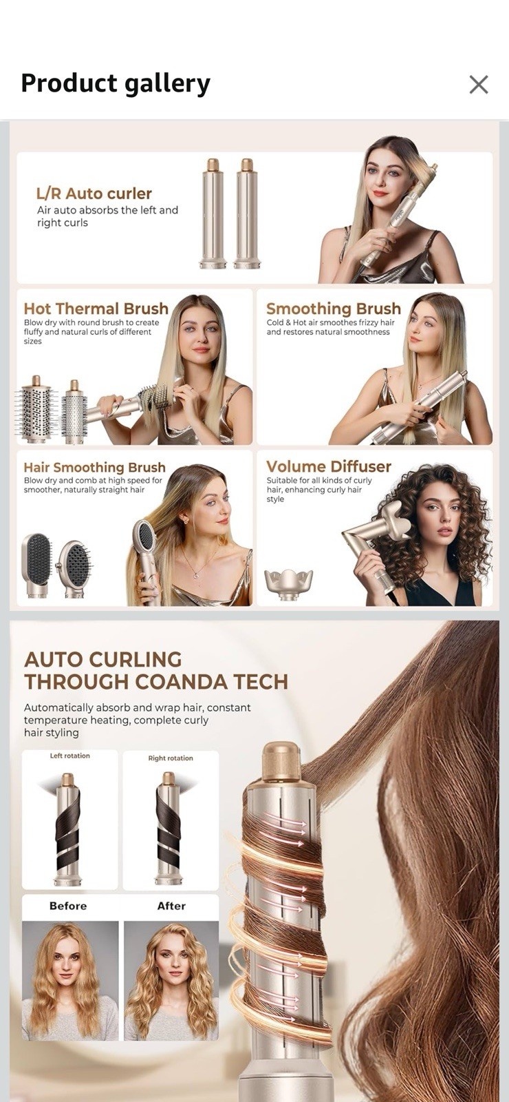 New 8-in-1 Hair Styler Set, Multi-Styler & Travel Case