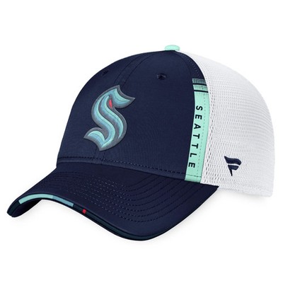 Seattle Kraken NHL Fanatics 2022 Draft Authentic Pro On Stage Trucker Cap