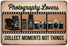 Vintage Camera Tin Metal Signs Home Décor Vintage Photography Lovers print Aesth