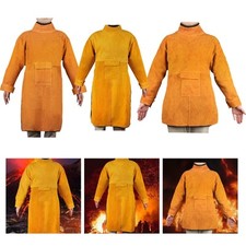 Welding Jacket, Welding Apron with Sleeve Multifunctional Apparel Weld Coat