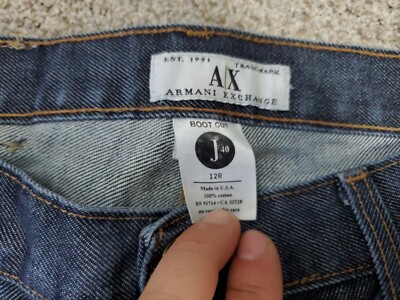 ポッケ アルマーニエクスチェンジ AX J40 BELTED WIDE CROPPED USA25 ウエスト