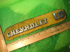 Am28 Vintage Metal Art 1964-66 Chevrolet 10 Fender Emblem Chevrolet G10 Van Am28 Vintage Metal Art 1964-66 Chevrolet 10 Fender Emblem Chevrolet G10 Van