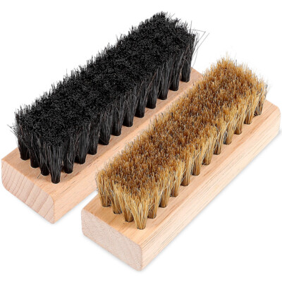  2 Pcs Schuhbürste Multifunktions-Schuhbürste Stiefelbürste Aus Rosshaar