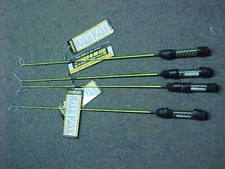 4 NEW  HT Neon 24" Ice Fishing LIGHT Action  KAYAK ROD JIGS for reel