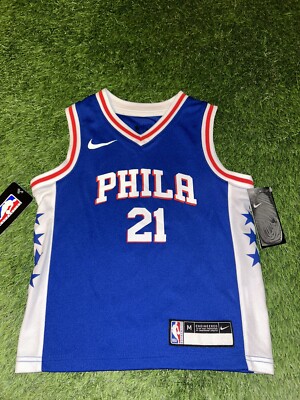 NIKE NBA KIDS PHILADELPHIA 76ERS JOEL EMBIID #21 JERSEY SIZE
