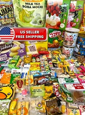 100 Pieces Mix Variety Asian Candy + Snack Fun Box Samplers