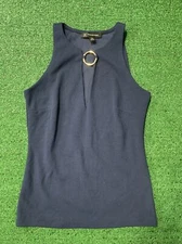 INC International Concepts Women's  Size XS Navy Blue Top