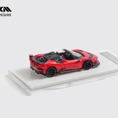 HKM 1:64 Red Masari Mansory open-top Ferrari SF90 F9XX simulation