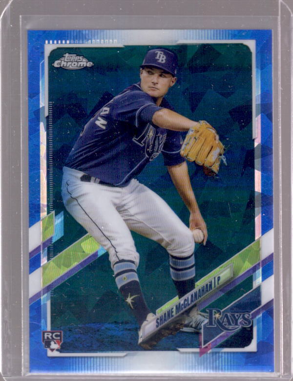 SHANE McCLANAHAN 2021 Topps Chrome Sapphire #408 Rookie RC Tampa Bay Rays