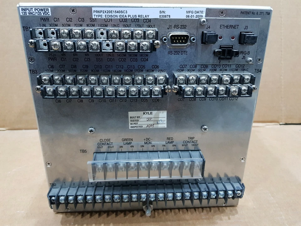 Edison IdeaPlus Relay Cooper power systems PR6P2X20E1540SC3 - Image 3 of 4