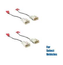 4x Aftermarket Speaker Connection Wire Connect Harness Adapters for some Toyota